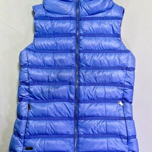 Ralph Lauren Polo Golf Women’s Blue Puffer Silver Accents Vest - XS
